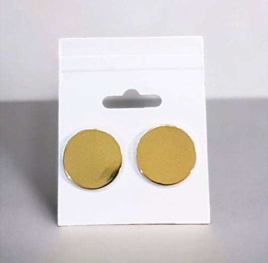 Polished Solid Circle Earrings - Reed House of Jewels