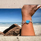 Cultured Sea Glass Linked Bracelet - Aqua - Reed House of Jewels