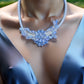 Blue Crystal Bib Collar Necklace - Reed House of Jewels