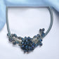 Blue Crystal Bib Collar Necklace - Reed House of Jewels