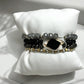 Black Stone 4 pc Bracelet Stack - Reed House of Jewels