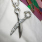 Crystal Large Scissors Pendant Necklace - Reed House of Jewels