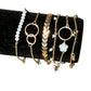 Gold Tone 6 pc Stackable Bracelet Set - Reed House of Jewels