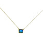 Blue Square Pendant Necklace - Reed House of Jewels