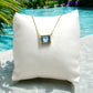 Blue Square Pendant Necklace - Reed House of Jewels