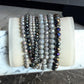 Black and Grey 9 pc Beaded Bracelet Stack - Reed House of Jewels