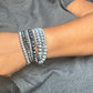 Black and Grey 9 pc Beaded Bracelet Stack - Reed House of Jewels