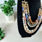 Multi Layer Natural Stone and Bead Necklace - Reed House of Jewels