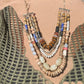 Multi Layer Natural Stone and Bead Necklace - Reed House of Jewels