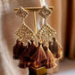 Brown Tassel Earrings - Reed House of Jewels