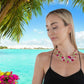 Hot Pink Floral Statement Necklace - Reed House of Jewels