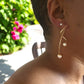 Pearl and Gold Spiral Theader Earrings - Reed House of Jewels