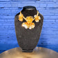 Filigree Crystal Floral Statement Necklace - Reed House of Jewels