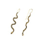 Serpent Brass Earrings - Reed House of Jewels