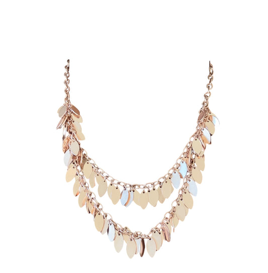 Rose Gold Leaves Layer Necklace - Reed House of Jewels