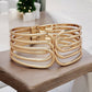 Gold Tone Multi Hinge Bangle Bracelet - Reed House of Jewels