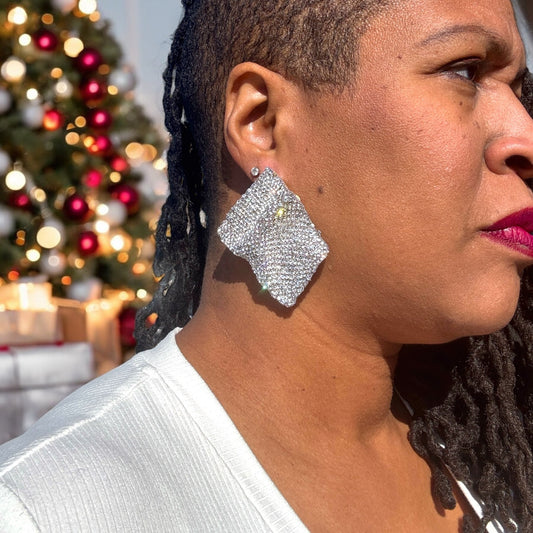 Jelly Wavy Statement Drop Earrings - Reed House of Jewels