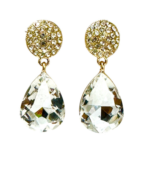 Classic Pave Crystal Drop Earrings - Reed House of Jewels