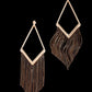 Black and Gold Tassel Earrings - Reed House of Jewels