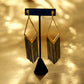 Black and Gold Tassel Earrings - Reed House of Jewels