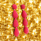 Red Beaded Ball Drop Earrings - Reed House of Jewels