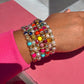 Multi - Color Bead and Charm Stretch Bracelet Stack - Reed House of Jewels