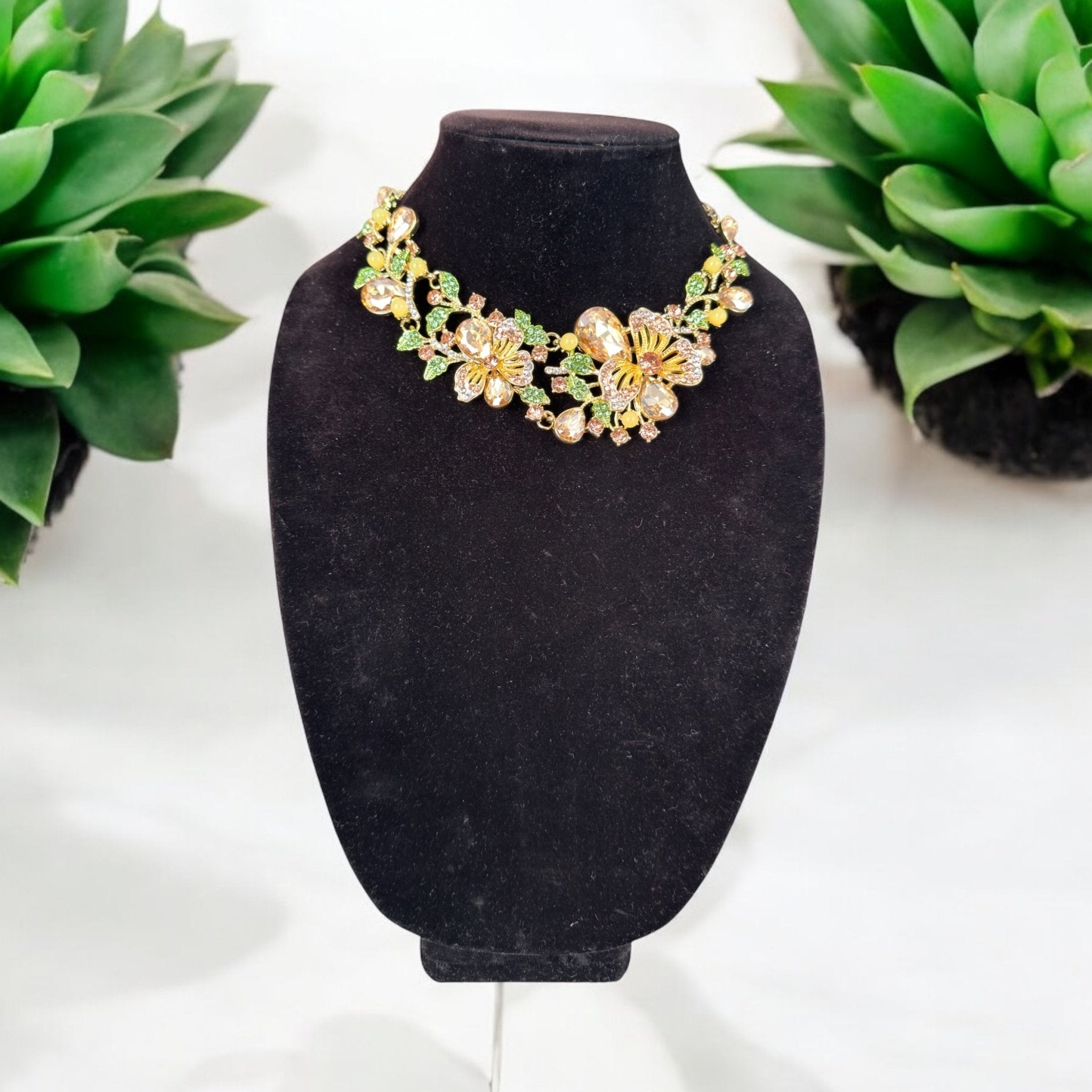 Golden Floral Necklace - Reed House of Jewels