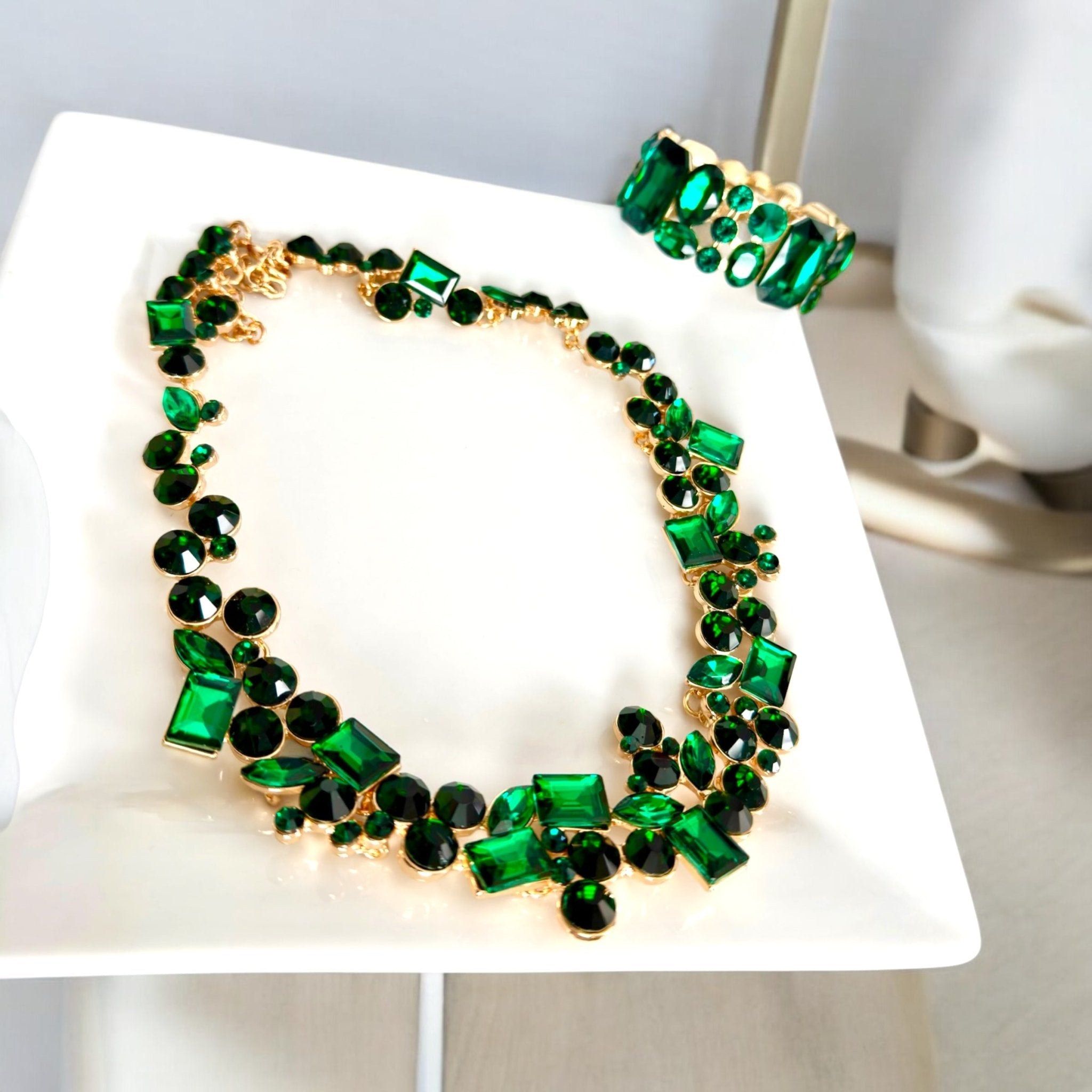 Green Collar Necklace - Reed House of Jewels