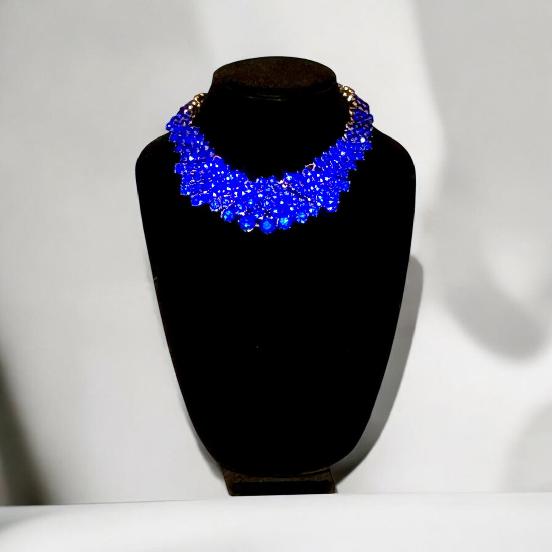 Royal Crystal Blue Statement Necklace - Reed House of Jewels