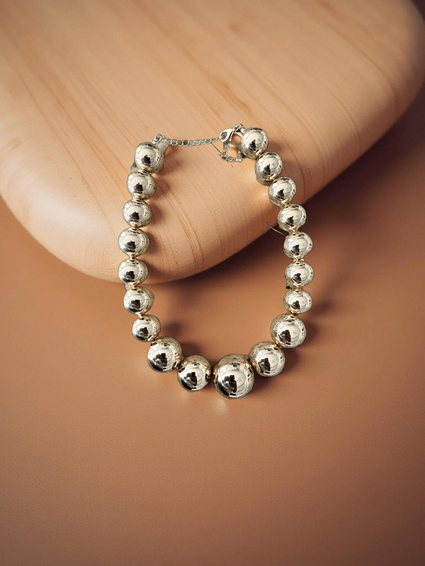 Large Gold Bead Statement Short Collar Necklace - Reed House of Jewels