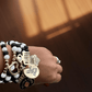 5 pcs Matte Black and White Black Girl Magic Bracelets Stack - Reed House of Jewels