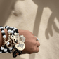 5 pcs Matte Black and White Black Girl Magic Bracelets Stack - Reed House of Jewels