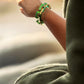Two Toned Link Chain Bracelet - Green - Reed House of Jewels