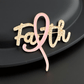 Faith Breast Cancer Awareness Brooch Pin - Reed House of Jewels