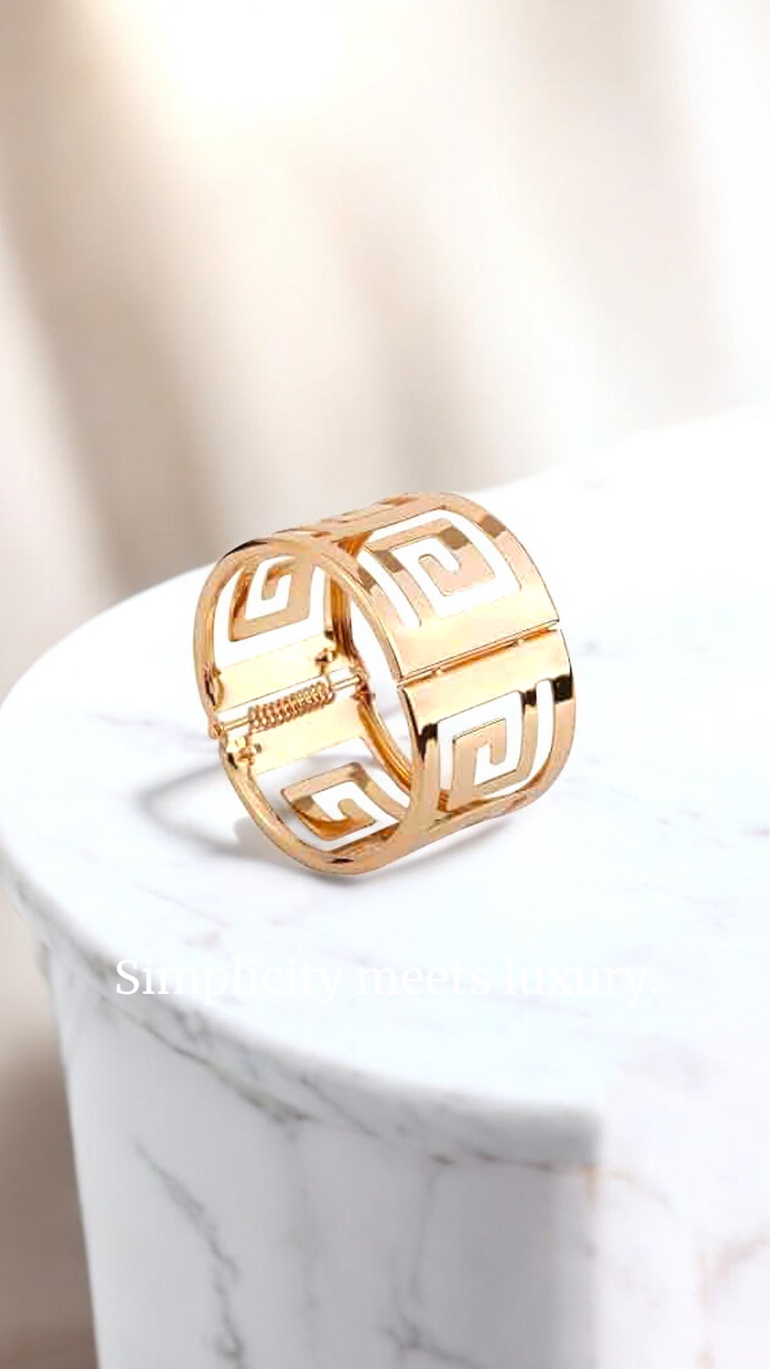 Gold Grecia - Style Cuff - Reed House of Jewels