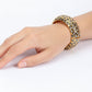 Leopard Print and Crystal Bangle Cuff Bracelet - Reed House of Jewels