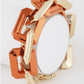 Two Toned Link Chain Bracelet - Orange - Reed House of Jewels