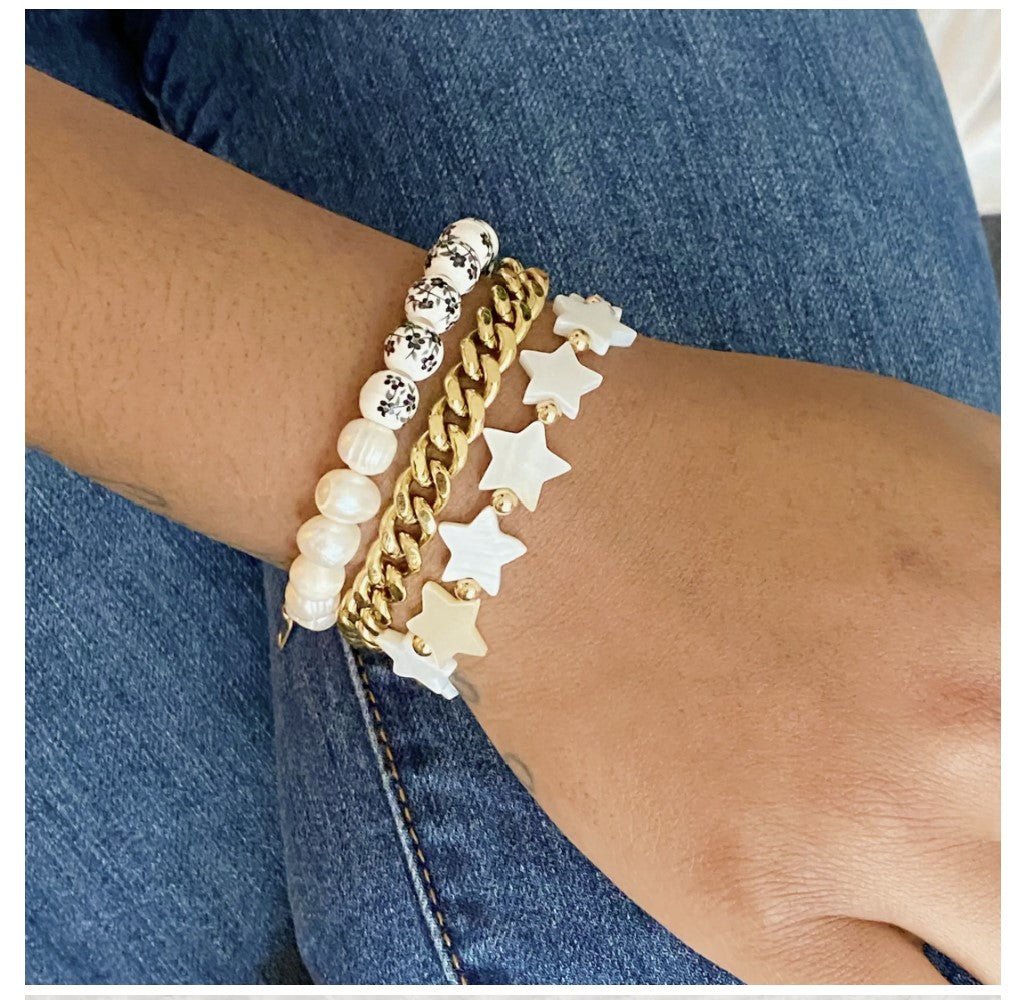 Gold Tone Cuban Chain Bracelet - Reed House of Jewels