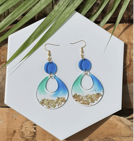 Gold Sea Earrings