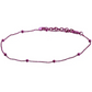 Hot Pink Beaded Anklet