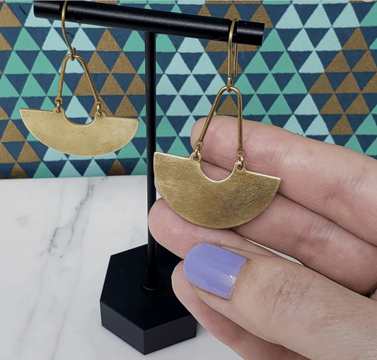 Modern Crescent Earrings