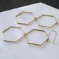 Double Hexagon Earrings