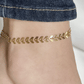 Chevron Chain Anklet - Dainty Silver Anklet