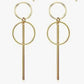 Geometric Double Circles and Bar Earrings - Reed House of Jewels