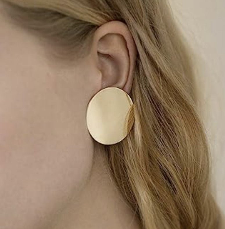 Polished Solid Circle Earrings - Reed House of Jewels