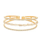 Cubic Zirconia Stone Cuff Bracelet - Reed House of Jewels