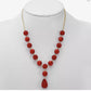 Red 17 Inch Cable Y Lariat Necklace - Reed House of Jewels