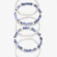 4 - pc. Violet Stretch Bracelet Stack - Reed House of Jewels