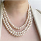 Three Strand Blush Pink Pearl Necklace - Reed House of Jewels