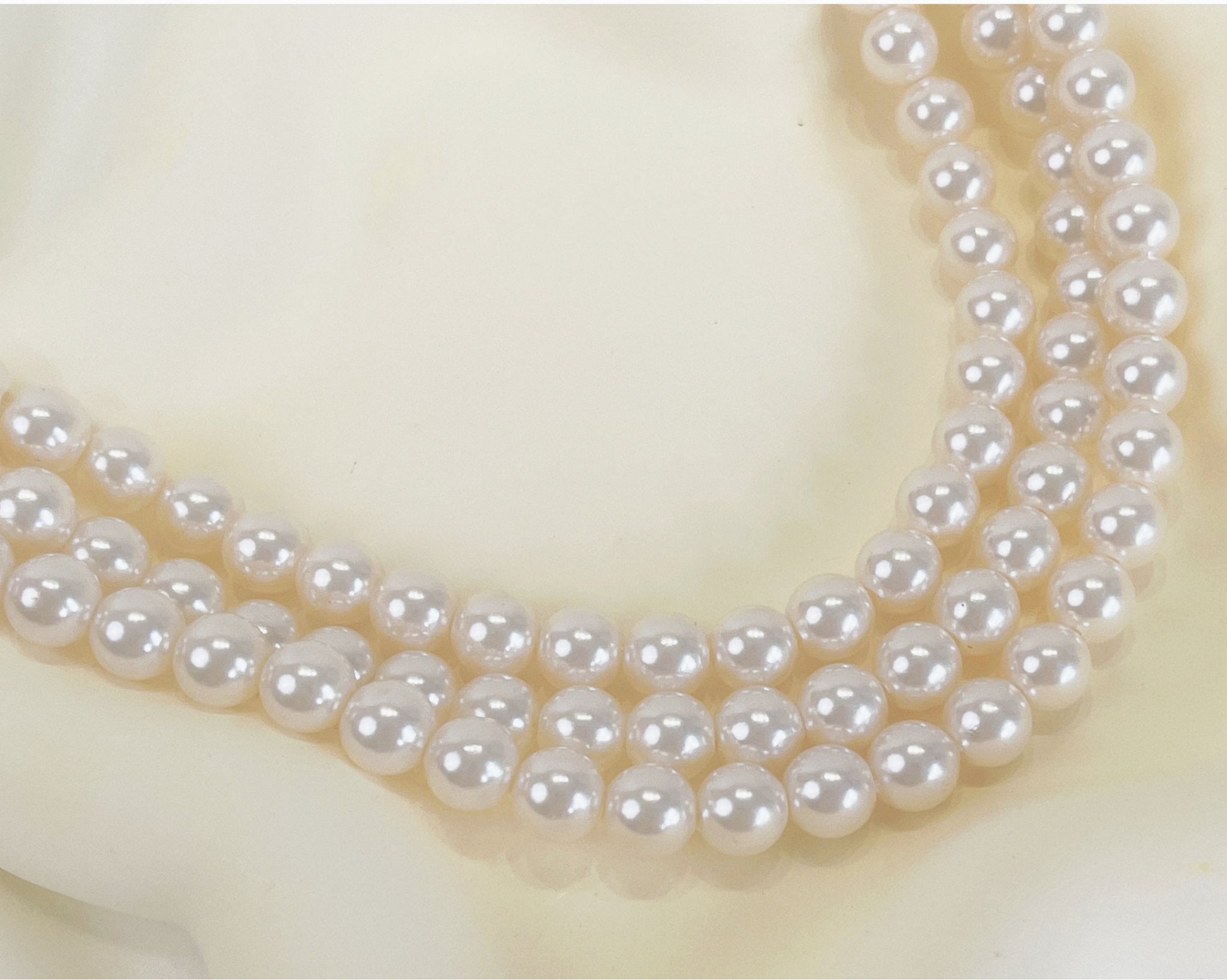 Three Strand Blush Pink Pearl Necklace - Reed House of Jewels
